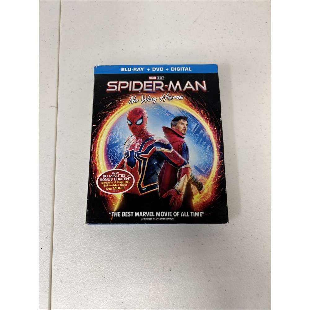 Spider Man No Way Home Blu-ray DVD Digital Marvel Tom Holland Multiverse Film